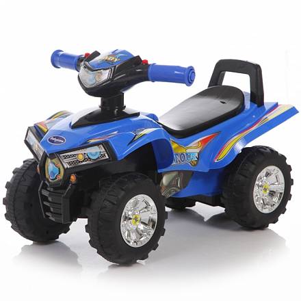 Детская синяя каталка Super ATV со звуковыми эффектами 